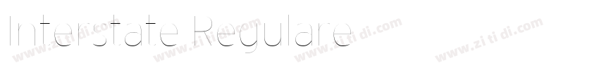Interstate Regulare字体转换